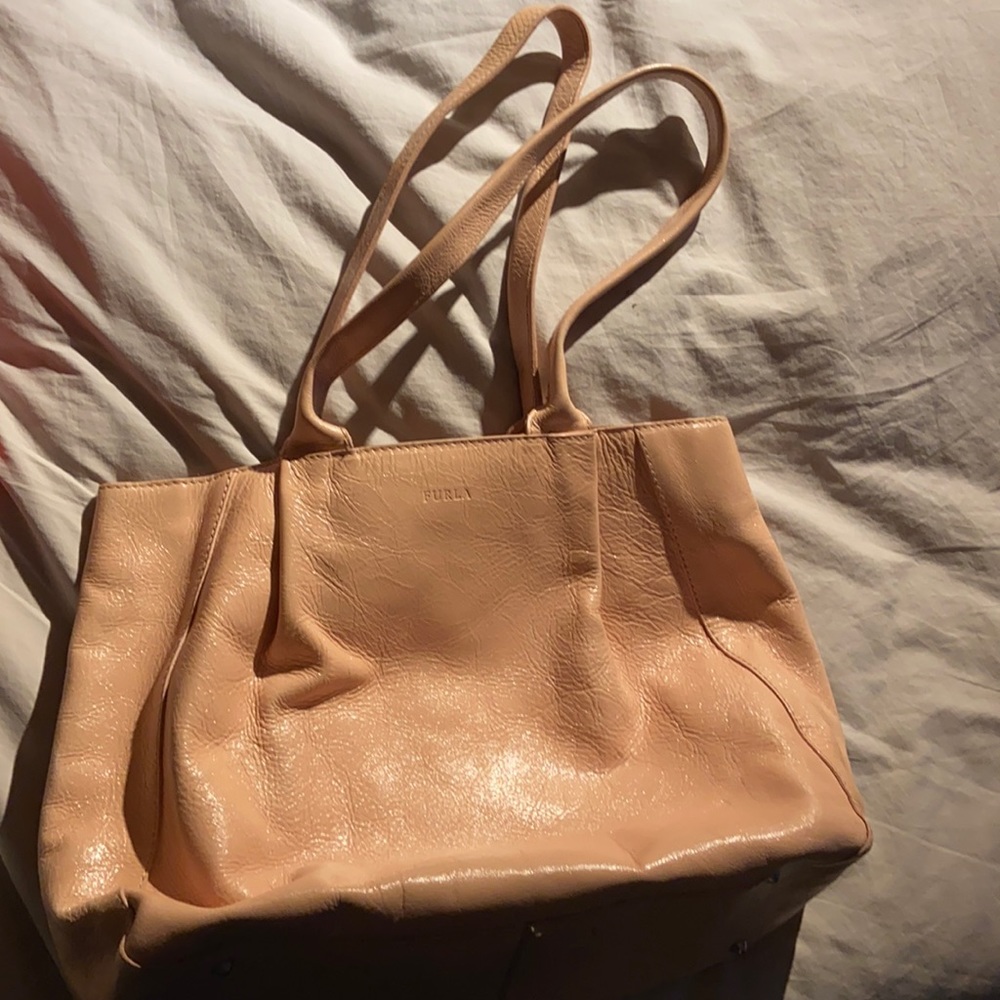 Furla cream tote